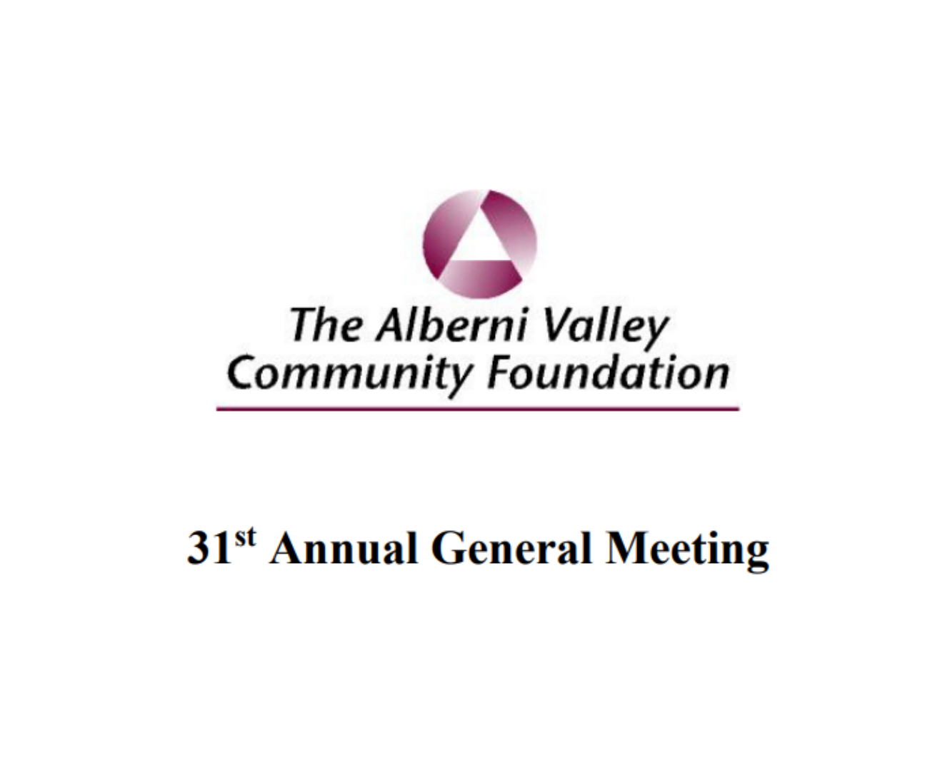 Cover of The Alberni Valley Community Foundation 2026 Annual Report